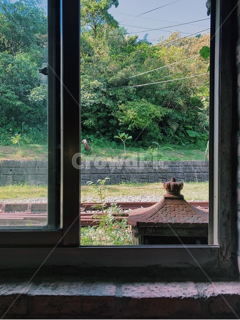 window,창문,기찻길,여름,summer