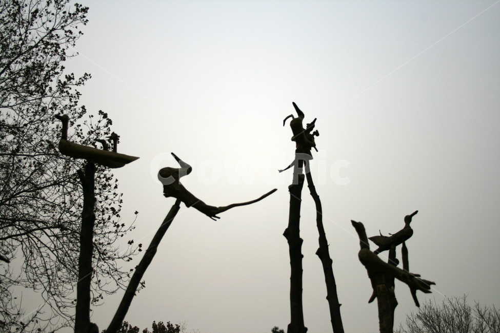 솟대,소원,하늘,전통,한국,기원,조각상,동상,석상,조형물,statue,bronze statue,stone statue,실루엣,그림자,silhouette,shadow
