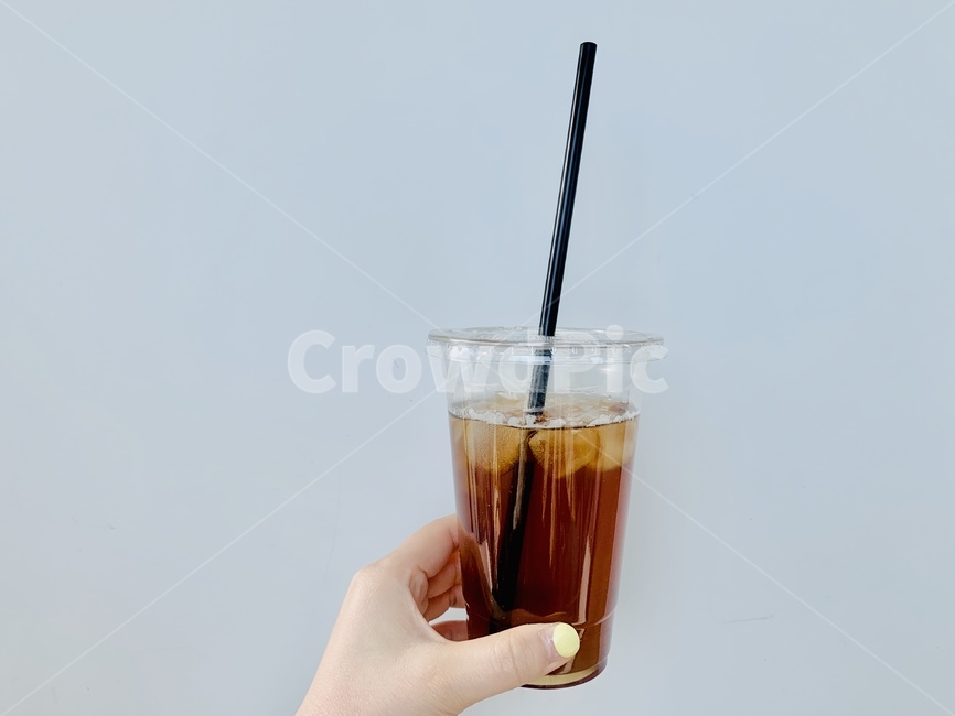 커피,아이스커피,흰색,아메리카노,음료