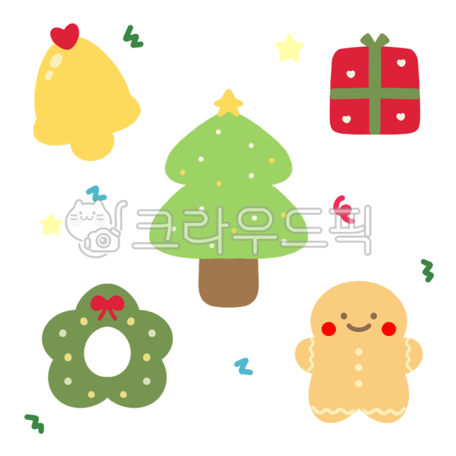 크리스마스,성탄절,크리스마스스티커,진저맨,선물상자,리스,트리,굿노트스티커,다꾸,어린이집,유치원