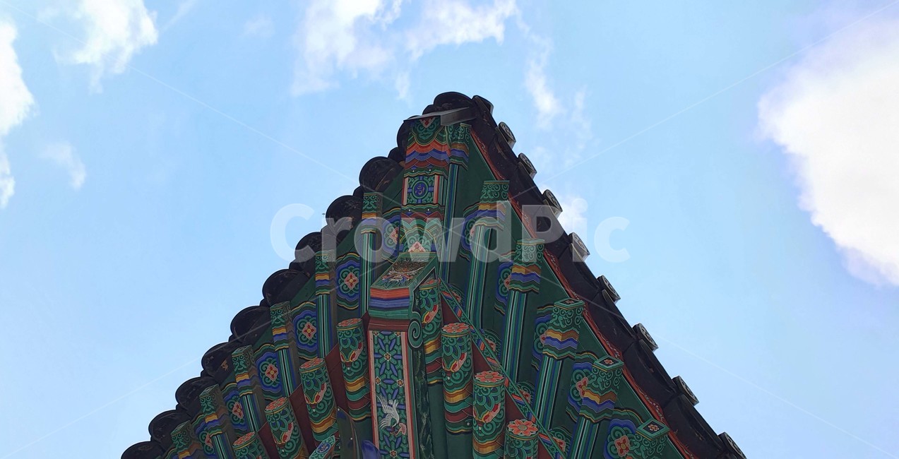 단청,기와,하늘,구름,지붕,한국,KOREA,Koreadancheong