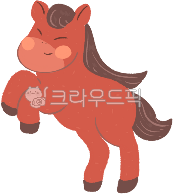 Year of the Horse,Red Horse,Red Horse Illustration,Horse Character,Full Body Horse,Horse,Horse Drawing,Cute Horse,New Year,2026