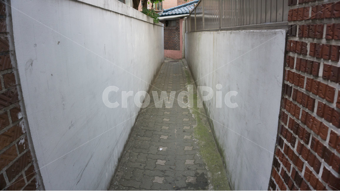 건물,벽,길,골목길,좁은길,벽돌,담벼락,보도블록,골목길,alley