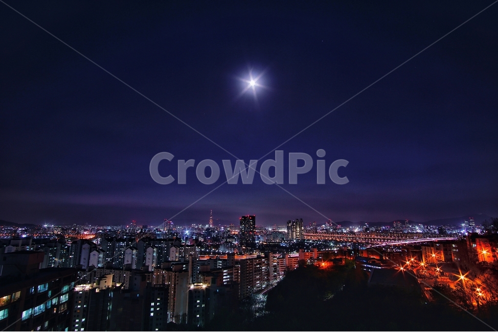 야경,달,도시,하늘,저녁,야경,밤,풍경,nightscape,night,landscape,도시,city,한국도시풍경,한국도시경관,korea cityscape,nature,자연,outdoors,옥외,경치,scenery