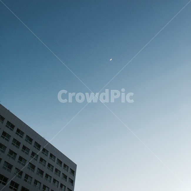 빌딩,하늘,별,달,자연,nature,건물,officebuilding,사무실건물,building