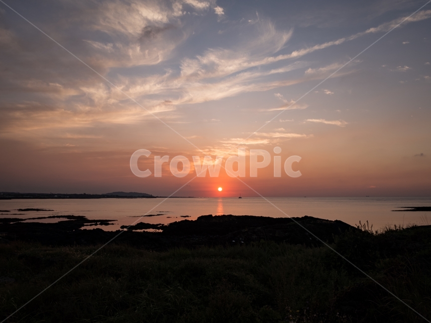 제주도,풍경,바다,일몰,석양,자연,풍경,nature,landscape,outdoors,옥외