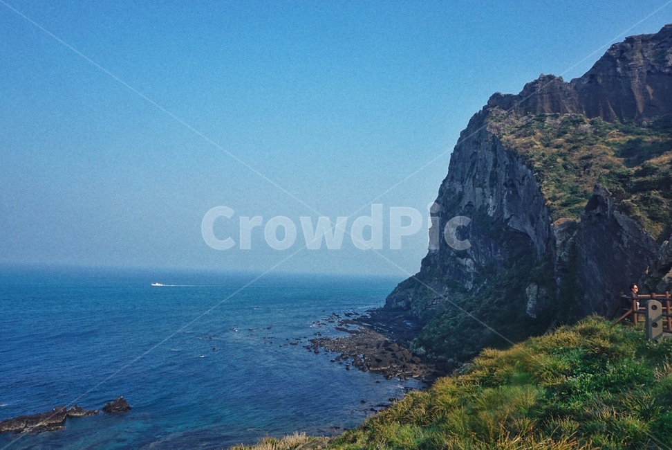 제주도,성산일출봉,제주,바다,등산