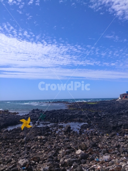 바다,우도,바람개비,하늘,자연,blue,구름,자연,풍경,nature,landscape,한국자연풍경,한국자연경관,korea nature landscape,제주도,jeju,jeju island