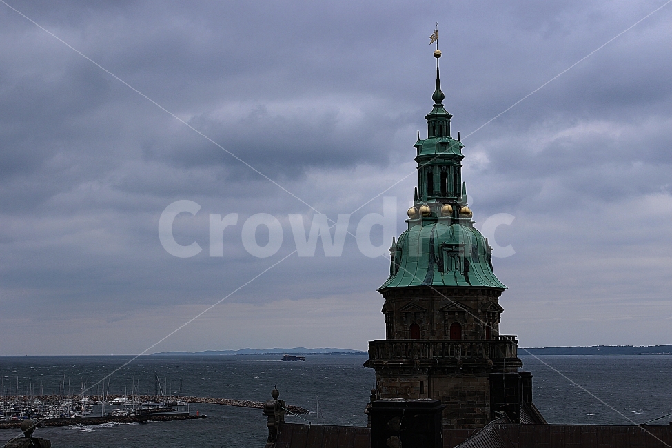 성,바다,햄릿성,햄릿,풍경,유럽,건축물,해외,외국,세계,foreign,oversea,world,랜드마크,landmark,tourist attraction