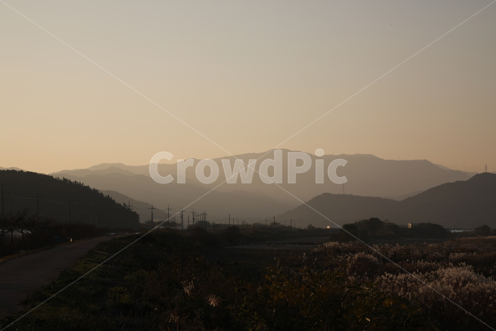 시골,가을하늘,가을,자연,노을,가을,계절,fall,autumn,season,자연,풍경,nature,landscape,outdoors,옥외,mountain range,산맥,mountain,산