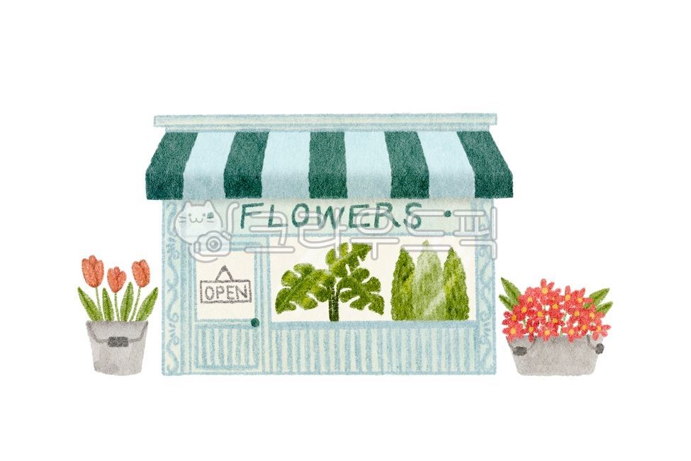 꽃집,flowershop,상점일러스트,storefrontillustration,튤립,꽃,매장,매장일러스트,꽃집일러스트,수채화,수채화일러스트,watercolor,watercolorillustration,tulipdrawing,tulip