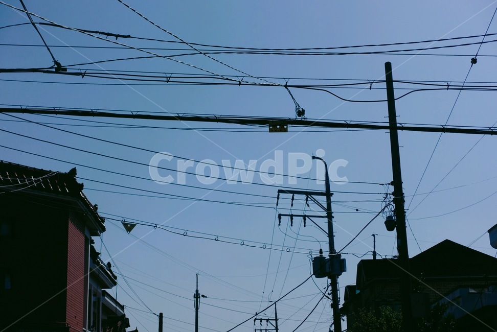 하늘,파란색,전봇대,sky,blue,도시,풍경,city,landscape
