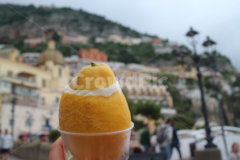 ice cream,dessert,Sorbet,Lemon Sorbet,Positano,Southern Italy