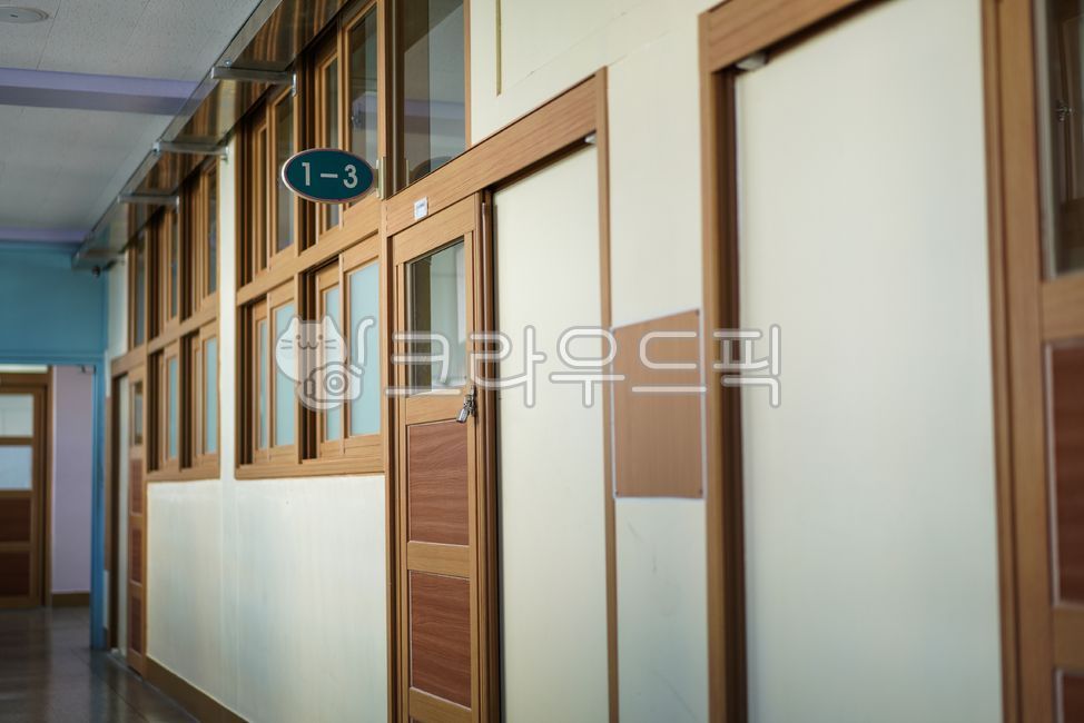 door,corridor,education,classroom,inside,building,space,school,window