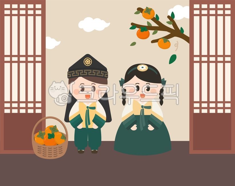 Hanbok,child wearing hanbok,holiday,Hangawi,Chuseok illustration,Chuseok character,Chuseok,Chuseok hanbok,character wearing hanbok,holiday character,hanbok character,Chuseok child,Chuseok child,hanbok child,holiday hanbok character