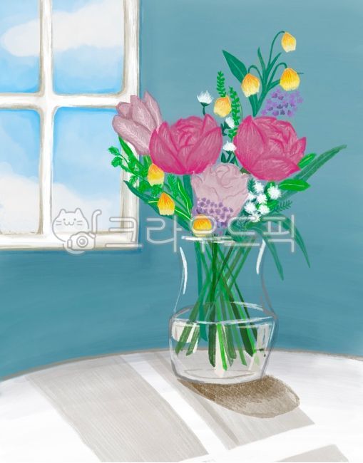 Bouquet illustration,flower painting,flower illustration,flower vase,bouquet,flower