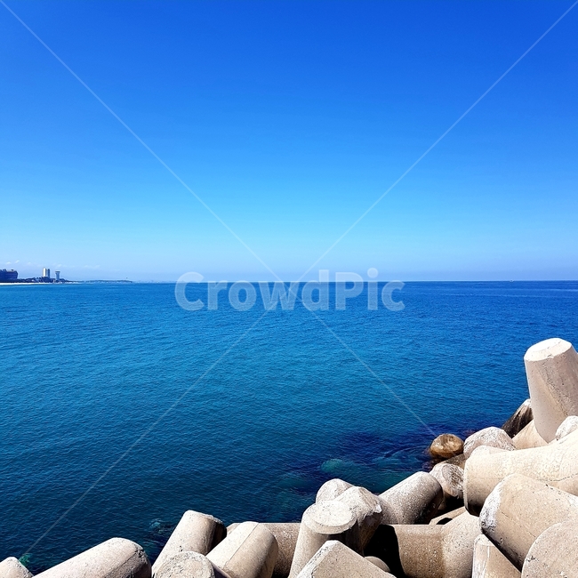 바다,방파제,잔잔한바다,맑은하늘,sea,자연,풍경,nature,landscape