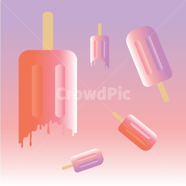 아이스크림,아이스크림일러스트,녹은아이스크림일러스트,일러스트,하드,그래픽,일러스트레이션,graphic,illustration