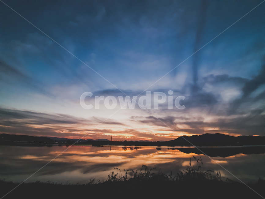 하늘,강,구름,노을,sunset,풍경,일몰,자연,황혼,redsky,landscape,nature,cloud,river,강변,삼랑진,밀양,낙동강,한국자연풍경,한국자연경관,korea nature landscape