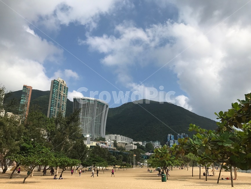 홍콩,해변,마리너스베이,리조트,비치,여행지