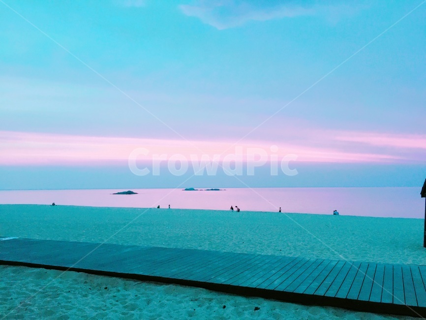 바다,해변,모래사장,새벽,파도,자연,풍경,nature,landscape,해변,바다,beach,sea,색깔,색상,색채,색감,color sense,color sensitivity,feeling of color,water,물