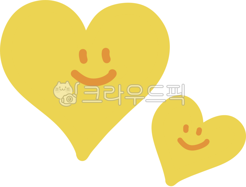 웃는하트캐릭터,하트얼굴일러스트,귀여운하트,노란하트,노랑하트,하트얼굴,하트모양얼굴,하트,웃는하트,하트캐릭터