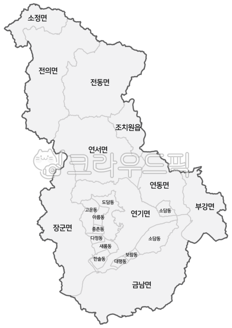 세종시행정지도,세종특별시행정구역,세종특별시,세종시지도,세종,한국지도,한국행정지도,행정구역