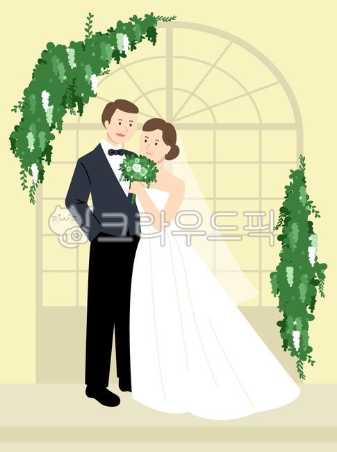 백그라운드,일러스트,배경,이벤트,시즌,팝업,캐릭터,배너,장식,디자인,그래픽,결혼,웨딩,꽃,뷔케,신랑,신부,신혼부부,혼인,청첩장,카드,인사,혼례,드레스,턱시도,예식장
