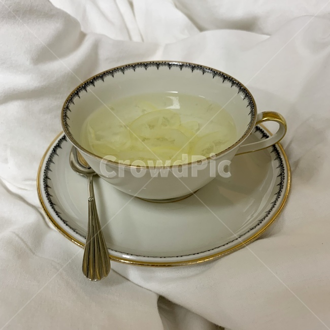 saucer,pottery,도기류,받침접시,레몬티,티