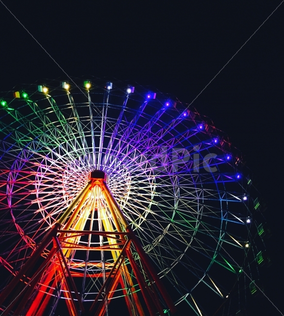 야경,무지개,알록달록,관람차,Ferriswheel,놀이기구,야경,밤,풍경,nightscape,night,landscape,색깔,색상,색채,색감,color sense,color sensitivity,feeling of color,놀이공원,놀이동산,놀이터,amusement park,playground