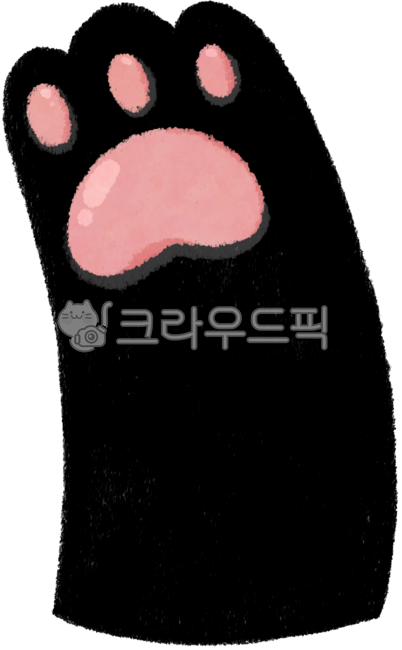 발바닥,귀여운,검정,분홍,일러스트,검은발,고양이발바닥,크레용발바닥,파스텔고양이,크레파스발