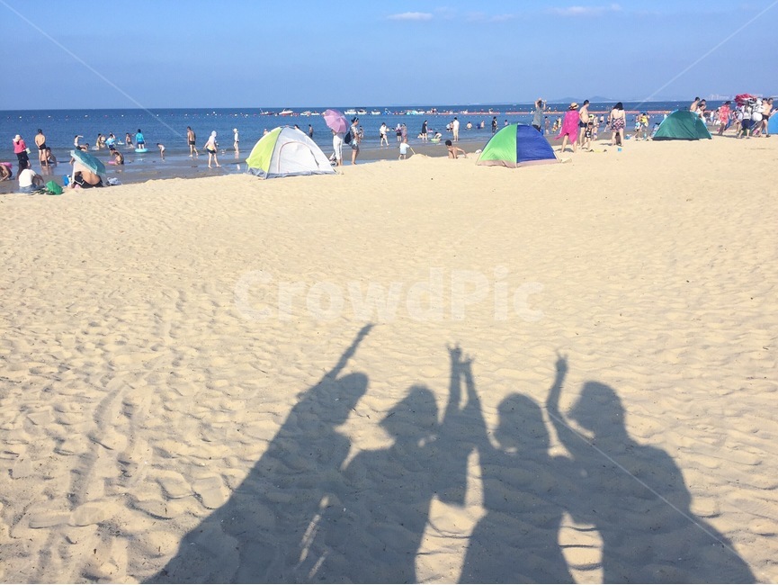 바다,그림자,해변,여행,여름,중국,친구,해변,바다,beach,sea,사람들,대중,군중,other people,crowd