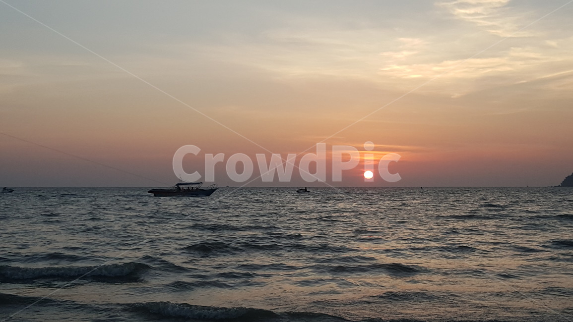 자연,보트,boat,하늘,sky,햇빛,sunlight,outdoors,일출,바닷가