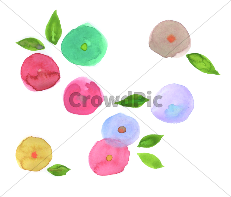 손그림,물감그림,봄,spring,springtime,handdrawing,watercolor,꽃,flower,bloom,blossom,나뭇잎,leaf,foliage,umbrage