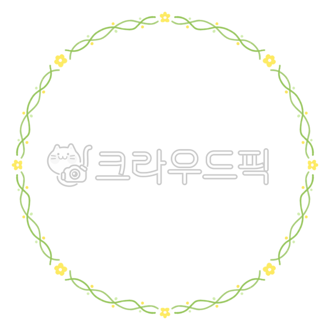 Circle wreath,circle sticker,picture frame,circle frame,daku,memo,sticker,border,frame,circle,wreath,circle,colored pencil,baby,cute,flower,flower border