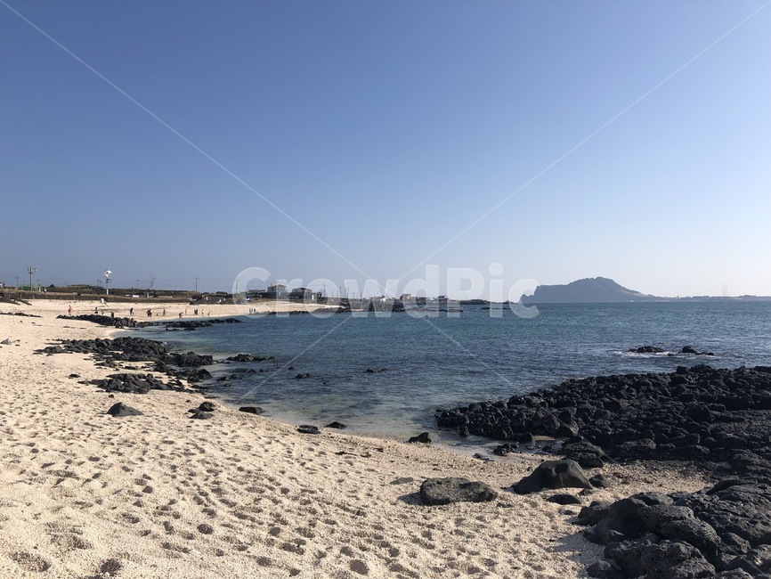 바다,하늘,제두도,해안가,모래사장