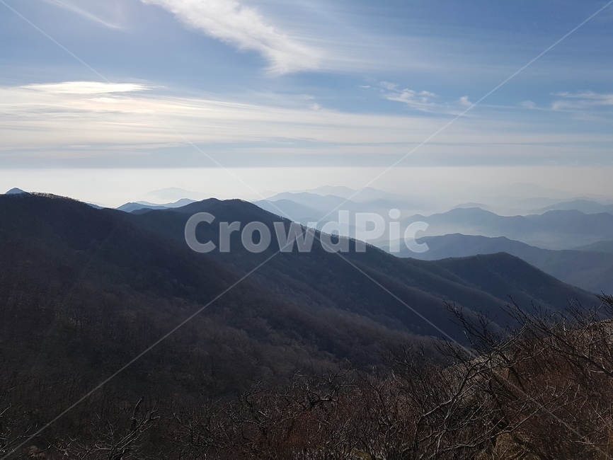한국의산하,운무,절경,능선,정상,자연,풍경,nature,landscape,outdoors,옥외,hill,언덕,mountain range,산맥,mountain,산