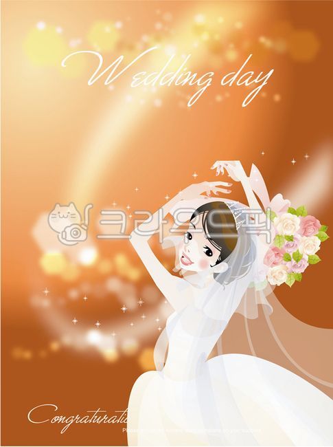 일러스트,그림,디자인,소스,디자인소스,라이프스타일,결혼,웨딩,사람,여자,한명,신부,웨딩드레스,부케,부케던지기,결혼,혼례,웨딩,wedding,marriage,marry,그래픽,일러스트레이션,graphic,illustration