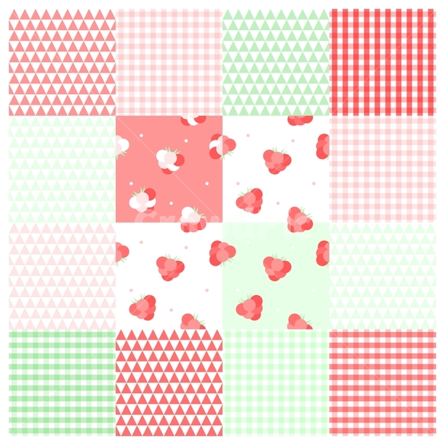패턴,과일,텍스쳐,벽지,패브릭,일러스트,아기,레트로,컬러풀,빈티지,배경,섬유,장식,라즈베리,산딸기,빨강,핑크,그린,퀼트,음식,벡터,디자인,추상,라인,격자무늬,체크무늬,그래픽,일러스트레이션,graphic,illustration