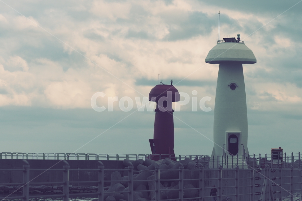 등대,바다,하늘,아련,흐린,등대,lighthouse