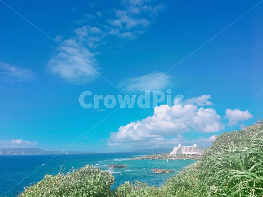 일본,바다,오키나와,감성,하늘,구름,푸르른,자연,풍경,nature,landscape,해외,외국,세계,foreign,oversea,world,land,땅,outdoors,옥외,shoreline,해안선,water,물,ocean,대양,sea