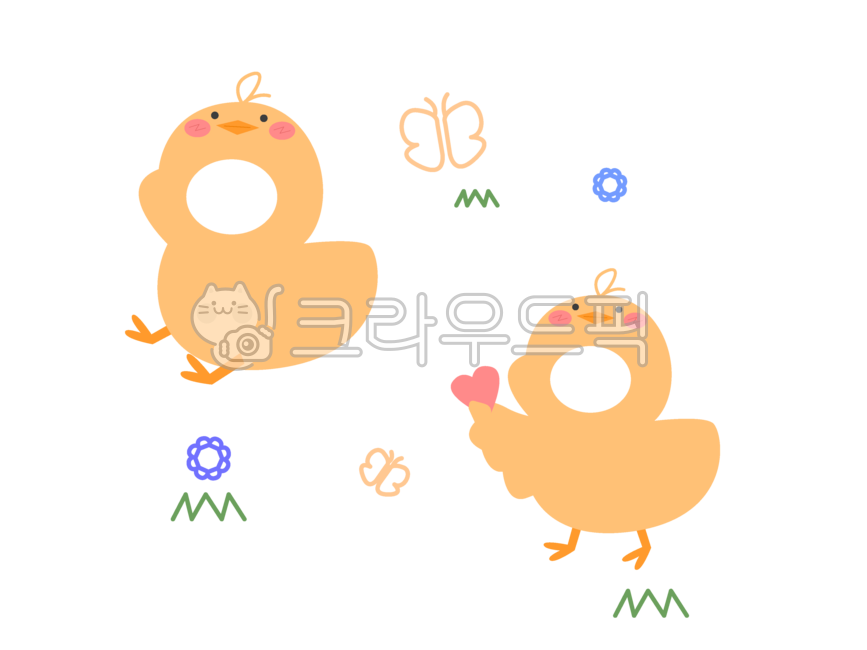 kindergarten,flowers,new school environment composition,Chick composition,daycare center,environment composition,chick,grass,butterfly,bird,spring environment composition,new semester