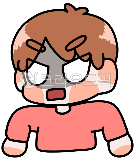 귀여운,귀여움,귀염,깜찍,그림,일러스트,화남,짜증,분노,기분안좋음,기분나쁨