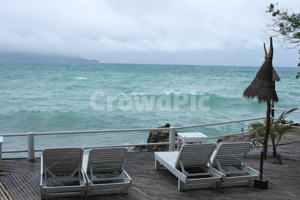 선베드,sunbed,바다,보라카이,휴양지,boracay,하늘,수평선,구름,sky,cloud,파도,wave,vacationspot,휴양,sea