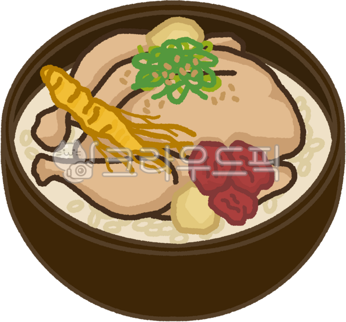 건강,건강식,군침도는,닭,닭백숙,닭요리,닭육수,닭다리,더위,뜨끈한,말복,백숙,보양식,복날,복날음식,삼계탕,인삼,뚝배기,대추,밤,요리,국물요리,힘나는음식,음식일러스트,메뉴,메뉴판,인쇄용