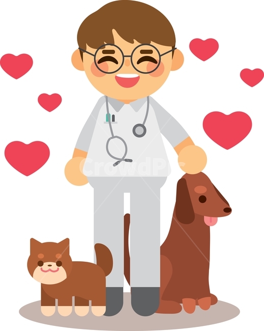 수의사,의료,의학,교육,응급,강아지,동물,개,고양이,하트,사랑,귀여운,사람,남자,청진기,수의학,동물병원,병원,진찰,사랑스러운,캐릭터,동물,animal,의료,의학,병원,medical,hospital,clinic,그래픽,일러스트레이션,graphic,illustration