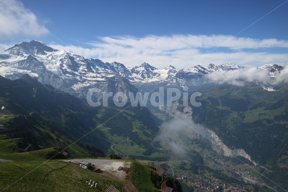 스위스,switzerland,하이킹,자연,설산,맑은하늘,스위스하늘