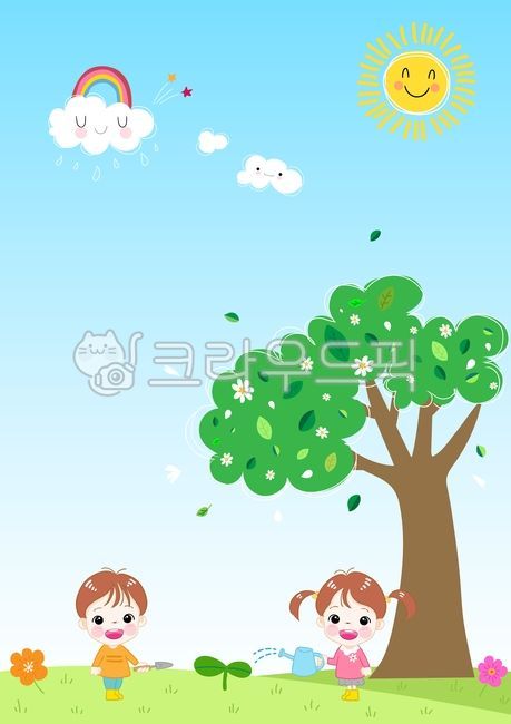 vertical,background paper,family communication,arborday,infant,cute,sun,spring,cloud,children,man,female,kids,hand drawing,invitation,arbor day,Day care Center,tree,banner,doodle,flower,rainbow,kindergarden,parentsnotice,person,preschool,illustration,a4 r