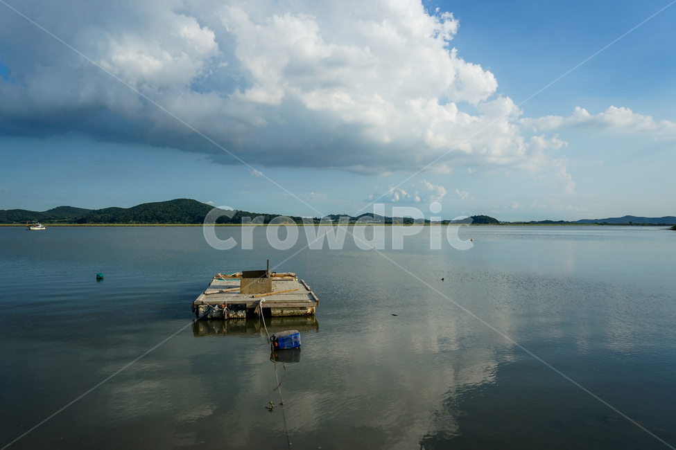 바다,구름,하늘,정박,반영,뗏마,풍경,자연,풍경,nature,landscape,water,물,outdoors,옥외