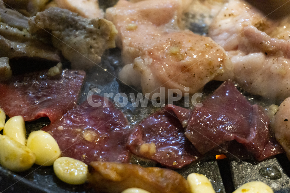 염통구이,대창구이,막창구이,소내장구이,내장구이,마늘,구이,바베큐,음식,식재료,요리,food,cook,meal,dishes,food reserves,육류,고기,meat